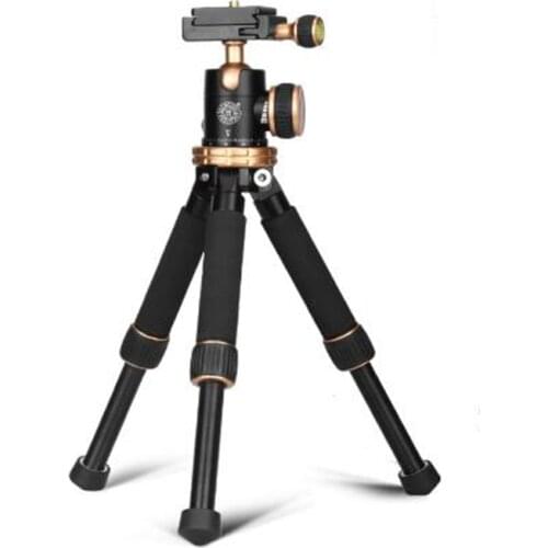 QZSD Q166Z Lightweight Aluminum Alloy Travel Mini Tripod with Ball Head for DSLR Camera Camcorder