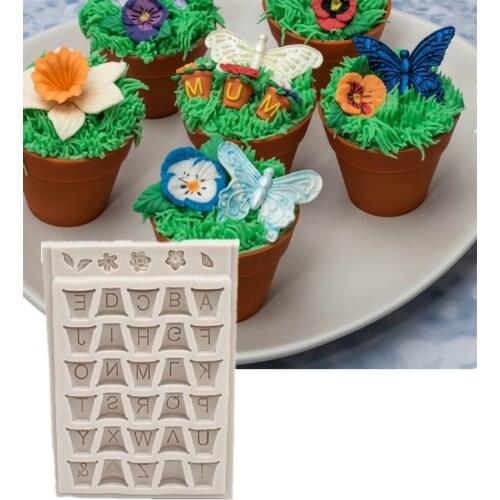 Luyou Luyou DIY 1 pcs Capital/Letter silicone mold fondant mold cake decorating tools chocolate gumpaste mold FM1344