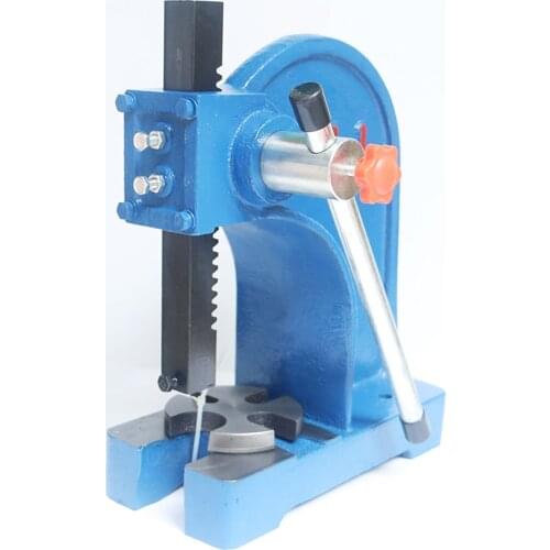 1T Metal Hand Press Multifunctional Hand Punch Press Machine Industrial Bearing Manual Desktop Hand Press Machine Punching Tool