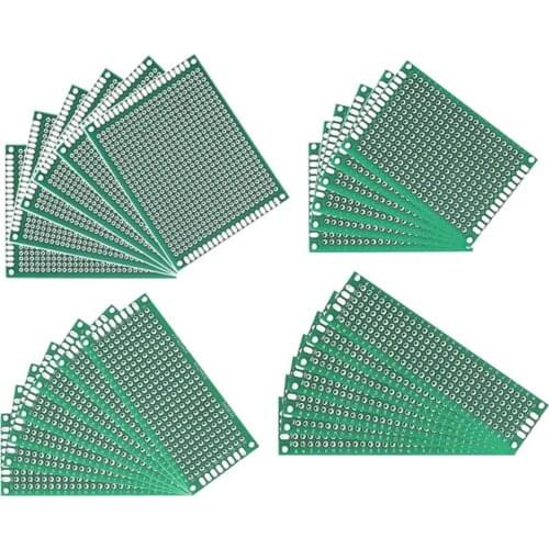 20pcs/lot 5x7 4x6 3x7 2x8 Cm Single Side Prototype PCB Printed Circuit Board 5*7 4*6 3*7 2*8 Universal Board PCB Soldering Plate