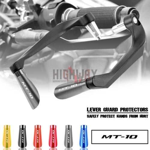 Motorcycle CNC Aluminum 7/8'' 22mm Brake Clutch Levers Guard Handlebar Protector For YAMAHA MT10 MT-10 FZ-10