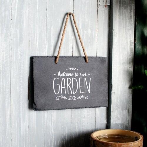 Nature Stone Small Decorative Garden Word Plaques