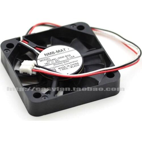 NMB-MAT 2004KL-09W-B59 M01 DC 18V 0.14A 50x50x10mm Server Cooling Fan