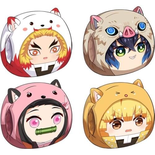 NEW Anime Demon Slayer Kimetsu No Yaiba Kamado Nezuko Cosplay Cartoons Cute Cushion Plush Pillow Xmas Halloween Party Toy Gift