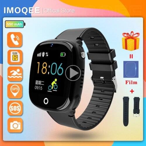 New 2021 Smart Watch Kids GPS HW11 Pedometer Positioning IP67 Waterproof Watch For Children Safe SmartWrist band Android IOS