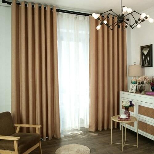 Window Curtains Bedroom Shade Cloth Shading Heat And Sound Insulation Living Room Finished Blackout Curtains Modern