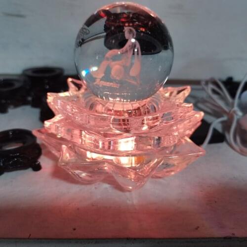 3d Led Display Stand for Crystal Glass Lens Ball Large Divination Photography Lensball Base 60~100mm Big Magic Sphere Holder