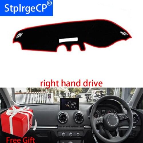 Car Dashboard Cover Mat for AUDI A3 S3 2014 2015 2016-2019 Right Hand Drive Dashmat Pad Dash Mat Covers Dashboard Accessories