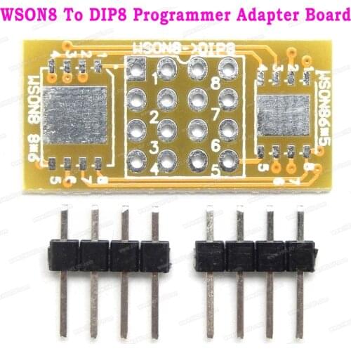 QFN8-DIP8 Programmer Adapter Board WSON8-DIP8 8x6mm 6x5mm for RT809H RT809F TL866II Pus TL866A TNM5000 XELTEK Programmer
