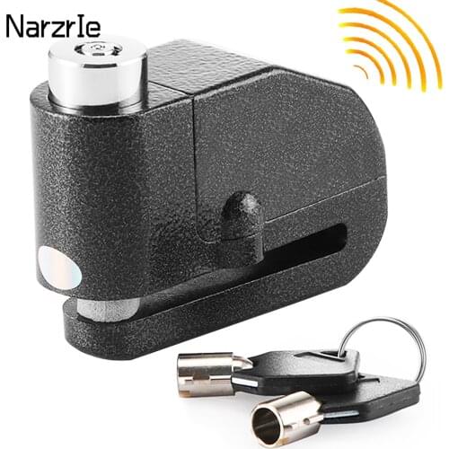 Motorcycle Scooter Disc Brake Alarm Lock Motor Bicycle Anti-theft Wheel Disc Brake Lock waterproof Security Alarm Protection