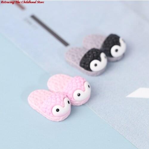 Cute 5Pair 1/12 Scale Dollhouse Miniature Mini Slipper for Doll Shoes Accessories