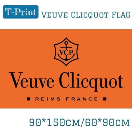 Veuve Clicquot Banner Flag 3x5 Feet 90*150cm 60*90cm Printing Banner For Party Bar