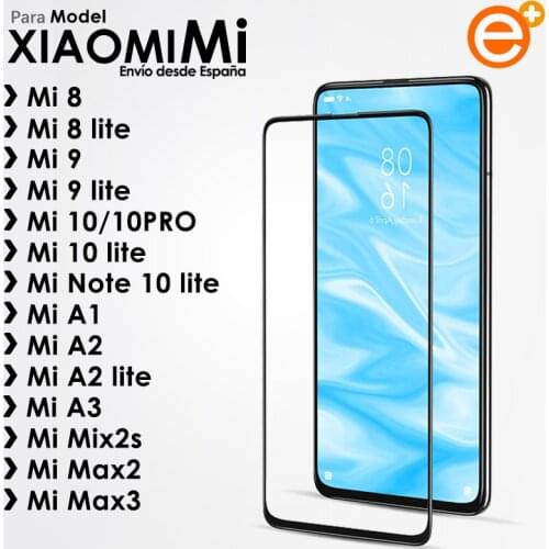 Full Tempered Glass Screen Protector for Xiaomi Mi 10 lite Mi Note 10 lite Mi 8 9 lite Mi A2 3 lite Mi Max 2 3