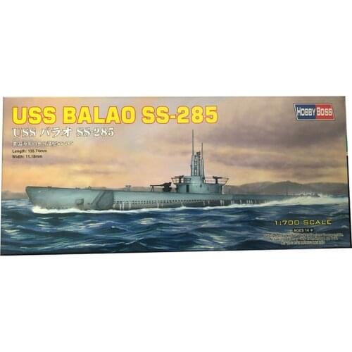1/700 America Navy White Fish Submarine USSS BALAO SS-285 Model