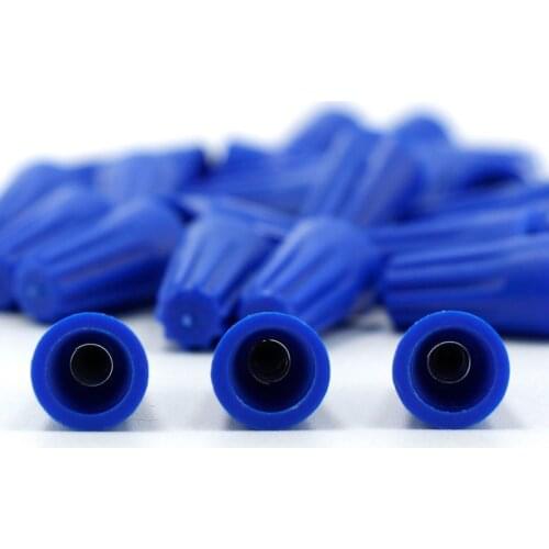 10/100pcs P2 Cap Insert Nut Spring Terminals Electrical Wire Connector Twist Waterproof Rotating Terminal for Wire Connection
