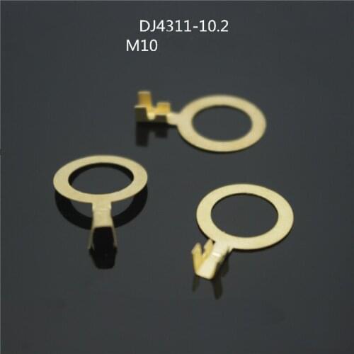 10.2 Circular Terminals Cold Terminals M10 Lugs Copper Opening Nose Tips DJ4311-10.2