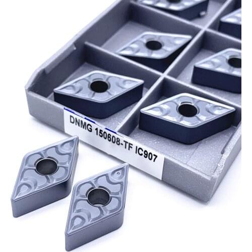 10PCS DNMG150608 TF IC907/IC908 Turning Inserts CNC Lathe Cutting Tool Carbide Inserts External Turning Tool