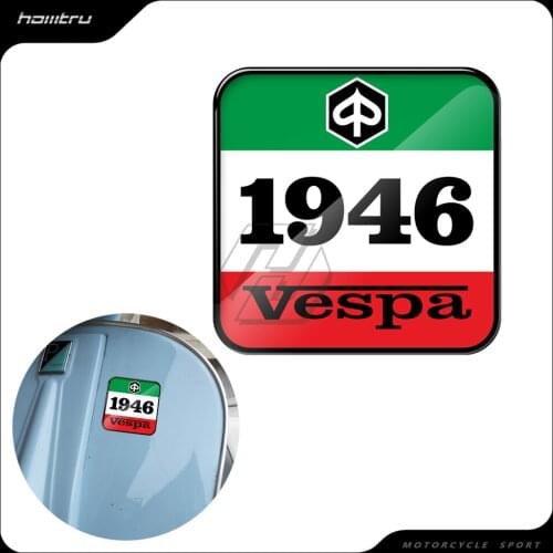 3D Motorcycle Decal Italy Flag 1946 Sticker Case for Piaggio Vespa Sprint GTS GTV LX PX