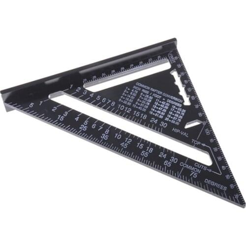 7 Inch Triangle Ruler Measuring Tool Quick Read Square Layout Tool Triangle Angle for Carpenter Ruler For Woodworking