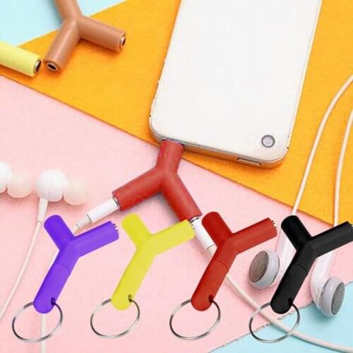 Audio Splitter M/F 3.5mm Stereo Earphone Mini Usb Cable Phone Accessories Y Jack Male to 2 Female Standard Smart Devices Overmal