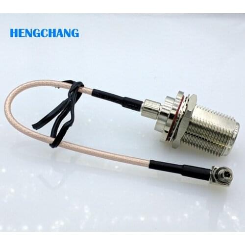 CRC9 to N female Coaxial RF Pigtail Cable Adapter N type to CRC9 Rightangle 15cm RG316 cable 5pcs/lot