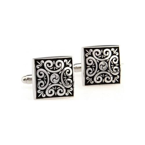 YH01271 Enamel Enamelled Cufflink Flower Stripe Epoxy Cuff Link 4 Pairs Wholesale Free Shipping