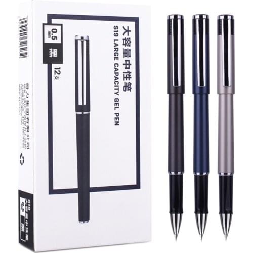Gel Pen 0.5 mm Black Color Writing Tools School Office Supplies Stationery Gel Ink Pens Fine Point Black Pens Smooth Writing