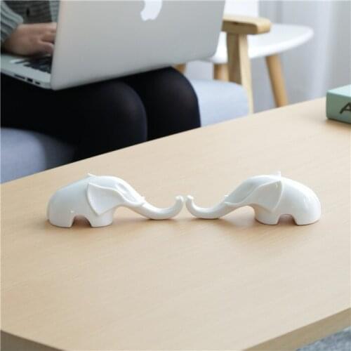 Ceramic Whiteware Healing System Small Mascot Object Dehua Ceramic Small Ornaments Office Toys Desktop Small Ornaments Tea Pet