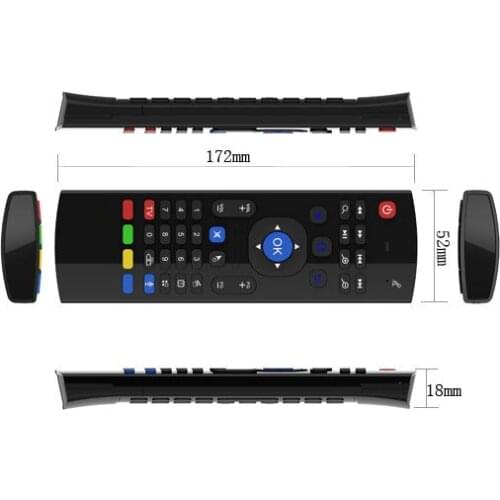 10pcs/lot MX3 fly mouse keyboard 2.4ghz for android , 6.0 ,7.0 ,7.1.8.1,9.0 smart tv box