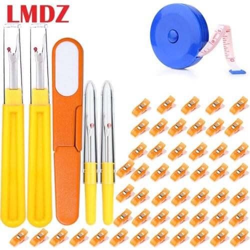 LMDZ 56 PCS Sewing Seam Ripper Cutter Kits Quilting Tape Measure Stitching Remover Tool for Embroidery Tailoring Accessories