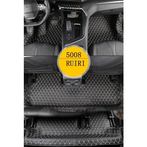 Best quality! Full set car floor mats for Peugeot 5008 7 seats 2020 waterproof carpets for Peugeot 5008 2019-2017,Free shipping
