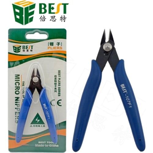 BEST 107F1 Professional Electrical Wire Cable Cutters Cutting Stripper Diagonal Pliers Electronic Plier