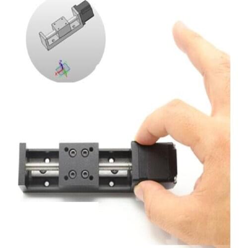 Small precision guide rail slide table high precision linear guide table module cross T-shaped screw 28 stepper motor