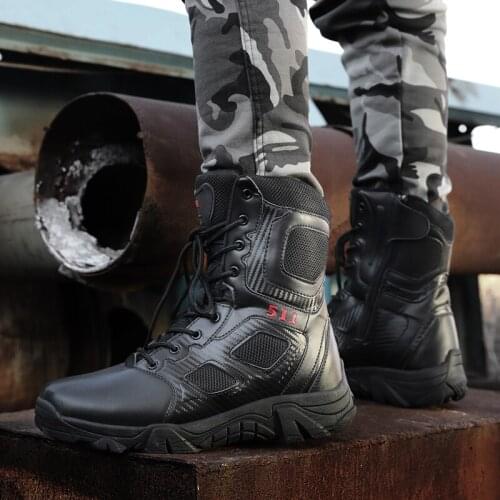 Mens Brown Boots Mens Shoes Large Size Male Shoe Winter Boots Men Casual Fashion Stivali Boot Leather Man Thick Sole