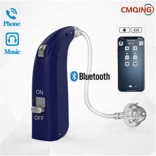 New Bluetooth Invisible Rechargeable Hearing Aid Digital Audifonos Ear Sound Amplifier Enhancer слуховой аппарат Call Music