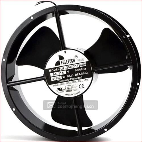 Original imported UF-25GC11BWH/BTH Fuyou circular AC115V axial flow silent cooling fan