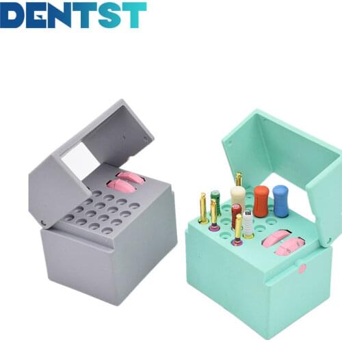 Dentst Endodontic Files Drill Stand Holder Dental Endo Box Dispenser With Counter (49 Times/Cycle) With Measuring Ruler