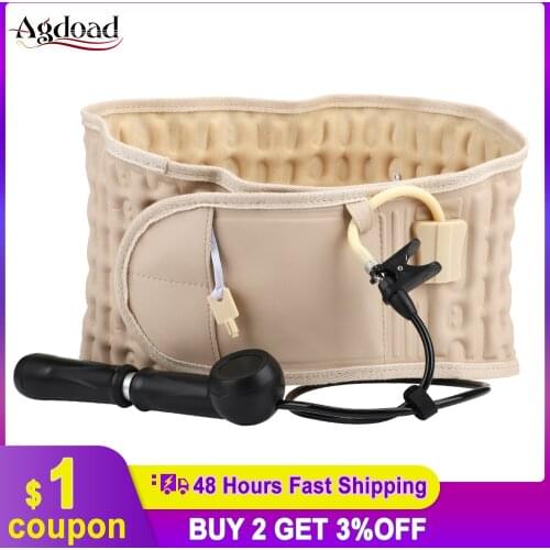 Lumbar Air Traction Belt Device Lumbar Support Waist Back Brace Decompression Back Belt Bone Care Pain Relief Unisex