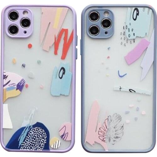 Telephone Case Silicone For Iphone 11 12 Pro Max Mini XS XR Camera Lens Protection Phone Back Cover Street Graffiti