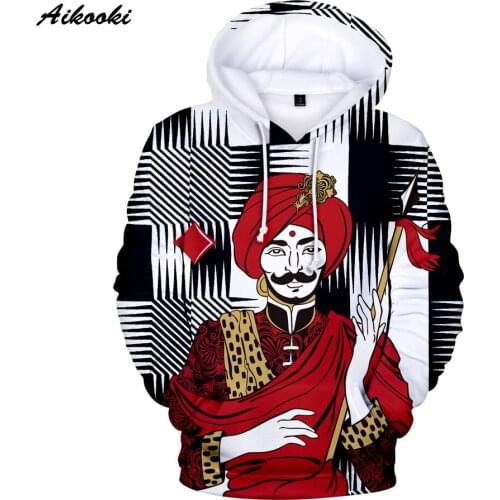 2020 hot New Arrival KING QUEEN 3D Hoodies Men/Women Fashion Harajuku 3D Print Playing Cards Poker 3D Hooded Polluvers tops