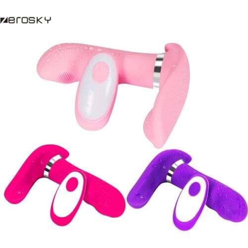 Zerosky Dildo Vibrator Sex Toys for Women 7 speeds Heat Vibrator Rechargeable Wireless G spot Dildo Vibrator Sex Prodcuts