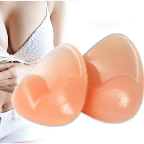1 Pair Sexy Women Bikini Bra Insert Silicone Triangle Pads Breast Enhancer Swimsuit Push up Hot Selling Breast Pads