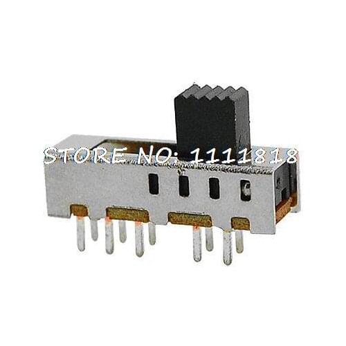 10pcs DC 50V 0.3A 10 Pin PCB 4 Position DP4T 2P4T Mini Slide Switch SS24E01-G3/4/5/6/8/10 Knob Height 3/4/5/6/8/10mm