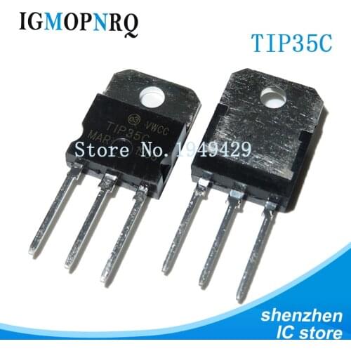 10PCS TIP35C TIP35 25A 100V TO-3P Power amplifier tube IC