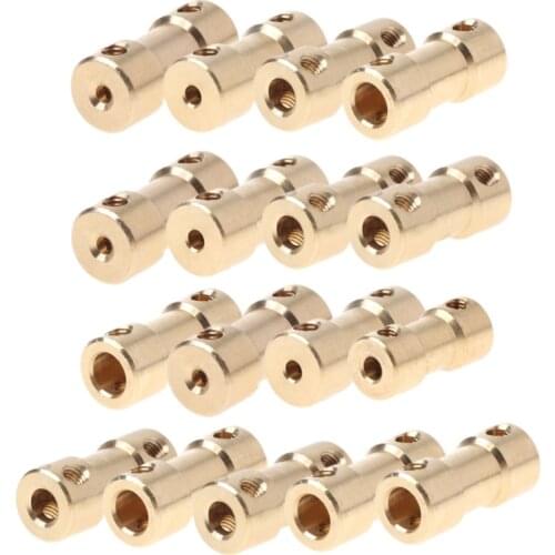 2-5mm Motor Copper Shaft Coupling Coupler Connector Sleeve Adapter US