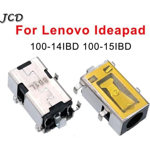 JCD 2pcs Laptop DC power jack charging port connector for Lenovo Ideapad 100-14IBD 100-15IBD Socket connector DC Jack