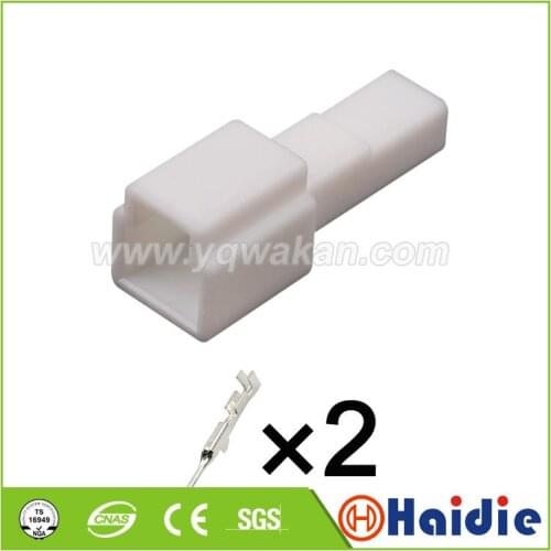 5sets 2pin Plastic electric housing plug wiring harness cable connector