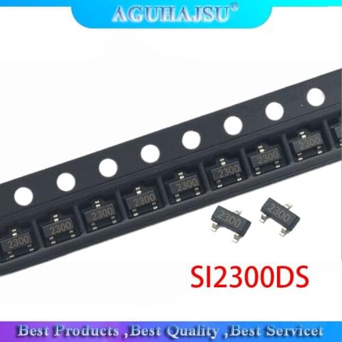 50PCS SI2300DS SOT23 SI2300 SOT23-3 2300 SOT SMD MOS FET transistor New original