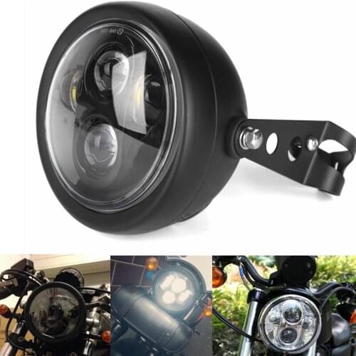 6.5" INCH LED Headlight Motorcycle Cafe Racer Headlamp Driving Spotlight for Harley Yamaha Honda LED Head Light
