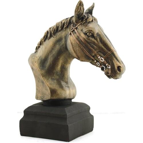 Bronze color Horse Head Sculpture BUST - FREE Shipping Trinket home decoration sculpture decor object Hand made